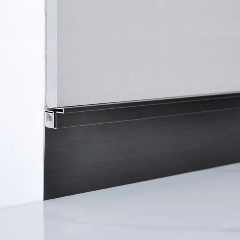 stainless skirting board with led lights