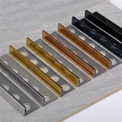 Perfil de azulejo decorativo de aço inoxidável